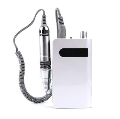 中国 Chargeable electric nail drill 30000 rpm stainless steel portable nail drill machine manicure pedicure nail drill 販売のため