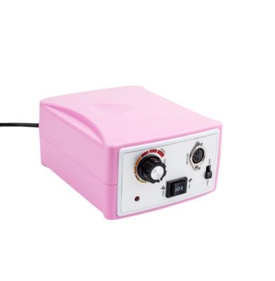 China Plastic Nail Drill Machine Electric Nail Folder Manicure Pedicure Drill For Acrylic Nails 30,000RPM Pink en venta