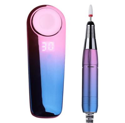 China 2021 wholesale professional portable electric radio cuticle nail drill rechargeable machine plastic 30000rpm for sale