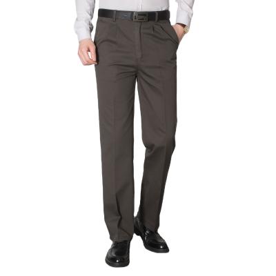 China Wholesale Stock Custom Men's Spring Pants Anti-wrinkle And Autumn Trousers Of Pure Cotton Business Casual Twill Pants Trousers for sale