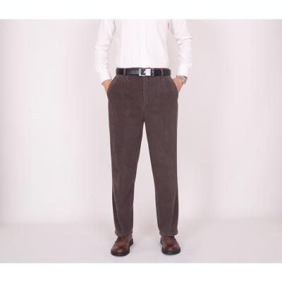 China Business Casual Anti-Wrinkle Pants Men's Raw Lambskin Velvet Long Trousers for sale