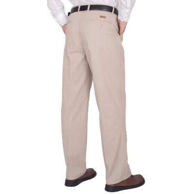 China Anti-Wrinkle Middle-aged and Old Men's Casual Pants Cotton Twill Pants Men's Summer Sheer Pants for Men for sale