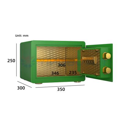 China Home/Office/Bank/Safe Deposit Boxes Cash Deposit Box Biometric Password Lock Key Safe Box for sale