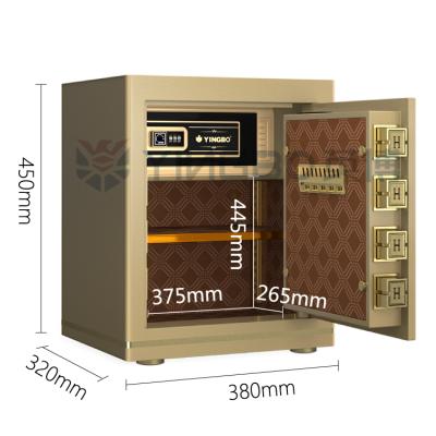 China Home/office/hotel/gift/market yingbo money safe box fingerprint safe household safe box for sale