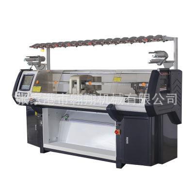 China 52 Inch 7G Double System Sweater Machine Hat Flat Scarf Knitting High Speed ​​Automated Flat Knitting Machine for sale