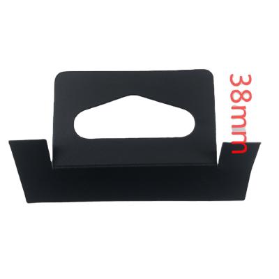 China 60MM BLACK COLOR PET PLASTIC ADHESIVE HOOK waterproof FOR COLOR BOX PACKING for sale