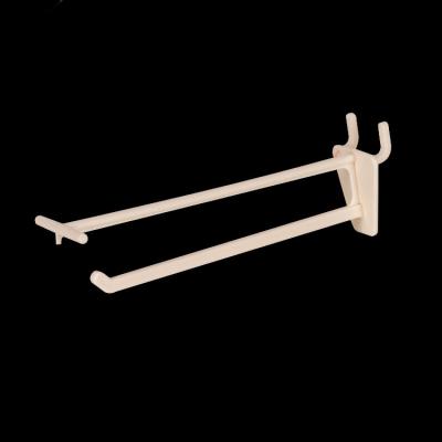 China F35C Store Model 102mm to 152mm Hard Plastic Wall Slat Shop Display Pegboard Hanging Hook for sale