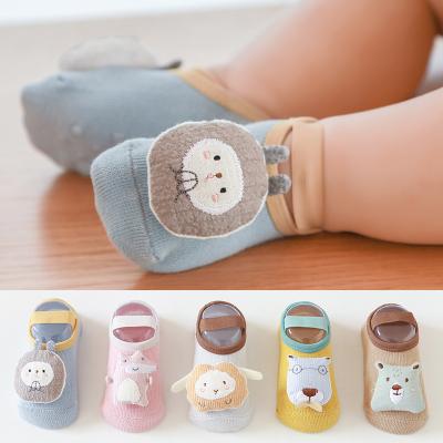 China Wholesale QUICK DRY Non Slip Soft Baby Socks Cotton Cartoon Toddler Socks Baby Doll Socks With Bandage for sale