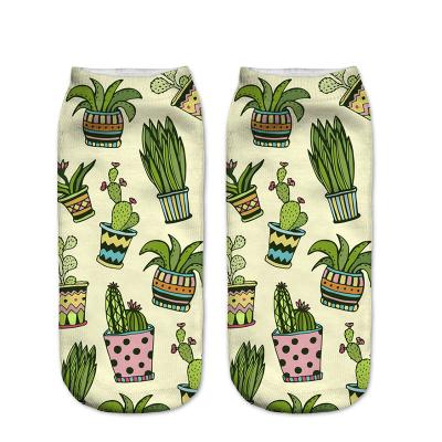 China QUICK DRY high quality 3d print sock sublimation cartoon print digital socks for women and girl for sale