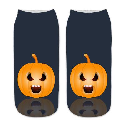 China New Design Halloween 3D Printing Socks Polyester QUICK DRY Socks for Women and Girl for sale