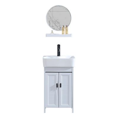 China 2022 ZCDX Modern Best Sell 24 Inch Wall Mounted Modern White Bathroom Vanity Small Bathroom Vanity With Sink for sale