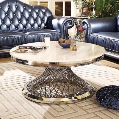 China Contemporary Home Center Marble Coffee Tables Round Table Modern Luxury Furniture Coffee Table For Living Room for sale