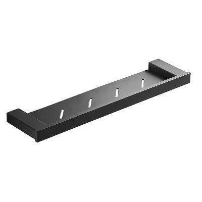 China Modern Modern Black Bathroom Shelf Wall Mounted Style Stainless Steel for sale