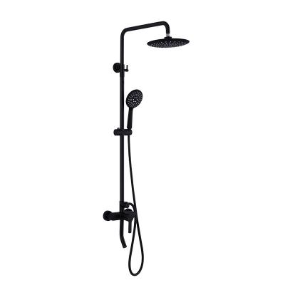 China With Switch Bathroom Shower Accessories Luxurious Black Shower Heads And Hand Held for sale