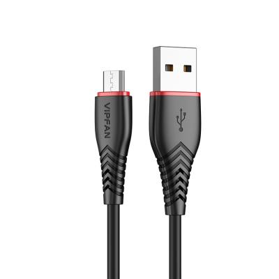 China VIPFAN 2020 new arrival mobile phone dc 1m PVC mobile charger 3A cable for sale