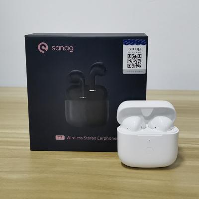 China Sanag auriculares T2 auricolare tws wireless bluetooth earbuds free sample perfect sound touch control audifonos IPX7 waterproof earphone for sale