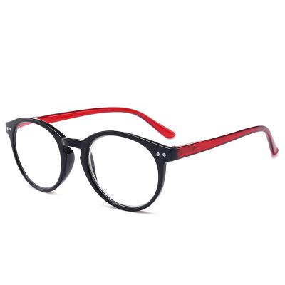 China Optical Frame Fashion Promotional Round Reading Glasses Wholesale Blue Light Blocking Plastic Frame Reading Glasses for sale