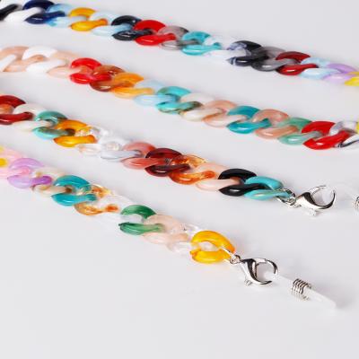 China Custom Acrylic Glasses Optical Eyeglasses Sunglasses Chain Mask-Chain Rope Tie Cell Phone Bag Acrylic Chain Strap for sale