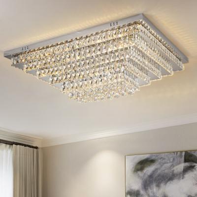 China Outdoor Mounted Design Living Room Lighting Decorating Ceiling Lights Led Fixtures Modern Home Bedroom Crystal Ceiling Lamp for sale