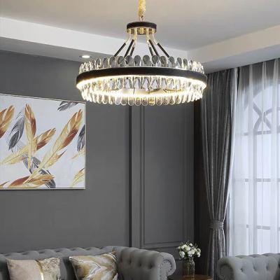 China Modern Style Luxury High End Pendant Light Living Room Crystal Modern Quality Designer Chandeliers for sale