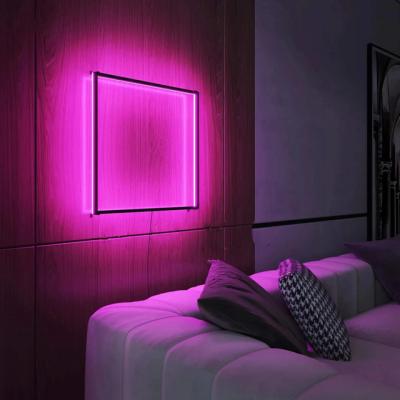 China Lighting Functions Shape Symphony Wall Lamp Modern Art Hotel Living Room Bedroom Bedside Decoration RGB Wall Lamp for sale