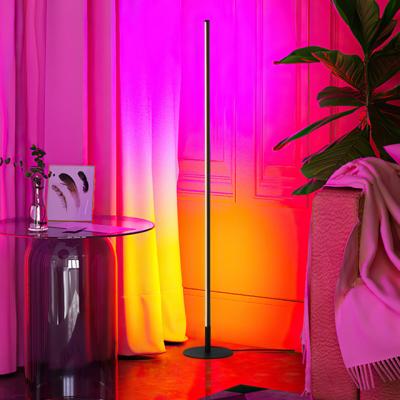 China Creative Corner Design RGB LED Floor Lighting Stand Functions Smart Modern Lamp Bar For Living Room Nordic Ambient Light for sale