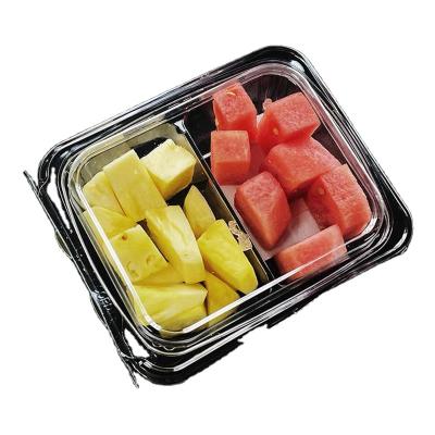 China Disposable Factory Hot Sale Clear Disposable Fresh Cut Fruit Container boxes for fruit Customization plastic containers for sale