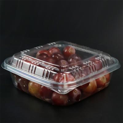 China Disposable Customization plastic food packaging box fruit plastic packaging plastic fruit salad packaging container for sale