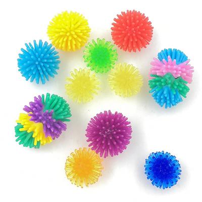 China Hard Relaxation Foot Hand Massage Ball Small Cheek Soft TPR Spike Ball For Kids And Adult 2.5/3cm for sale