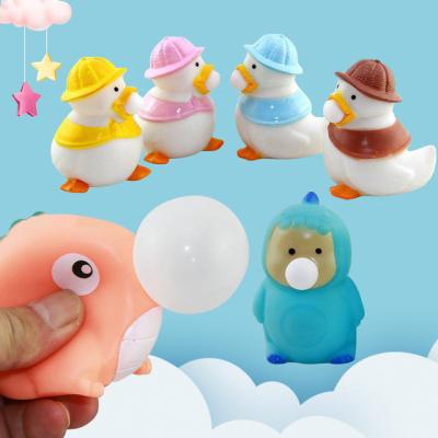 China Wholesale Soft Duck Dinosaur Squeeze Toys Ball Soft Silicone Bubble Squeeze Anti Stress Toys For Children for sale