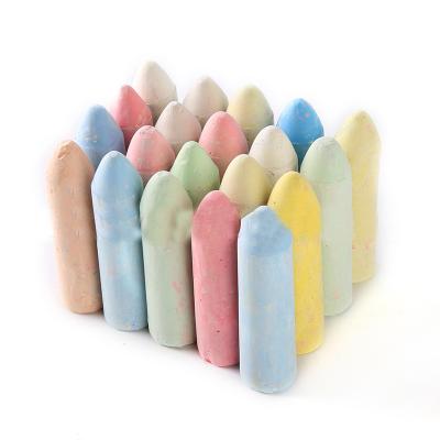 China Painting Sidewalk Drawing 90mm Cone Shaped Washable Chalk Sidewalk Chalk Set, Cone Shaped Non-Toxic Jumbo Chalk for Kids Outdoor Art for sale