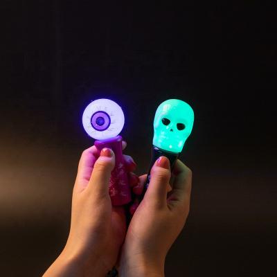 China ABS+PS LED Halloween Light Spinner Toys For Kids Stick Festival Christmas Party Light Decoration for sale