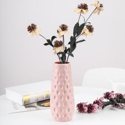 China Simulation Home Unbreakable Chandelier Vase Display Flower Decoration Plastic Vases For Wedding Office Home Hotel Desk Decoration for sale