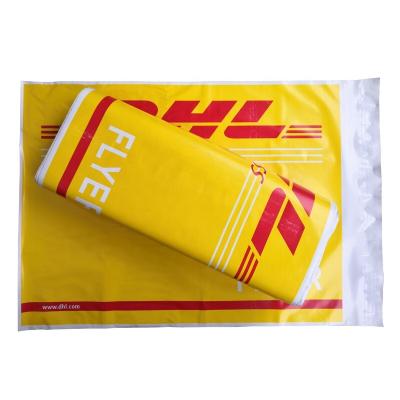 China Custom Tear-proof/poly Logo Printed DHL UPS Strong Adhesive Opaque Plastic Messenger Bag Biodegradable Shipping Interesting Printing Ads Shipping Bags for sale