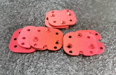 China Precision Machined Aluminum Parts Aluminum 6061-T6 with Red Anodizing Aluminum Machined Parts for sale