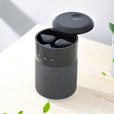 China 2022 new arrivals B20 In-ear 2 in 1 tws wireless earphone speaker with sound speaker 3d bass earbud mini portable earphone for sale