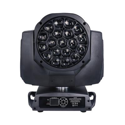 China Stage / bar / ktv / professional stage perform / party / dj light LED zoom stage wash 19x15w bee eye light for sale