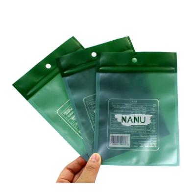 China Recyclable Matte Ziplock Frosted Plastic Packaging Good Custom Printing Metallic Flat Bag for sale