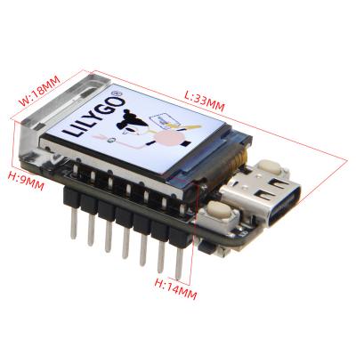 China LILYGO T-QT pro ESP32-S3 GC9107 0.85 inch LCD display module development board WIFI Bluetooth T-QT V1.1 full color screen 128*128 pro for sale