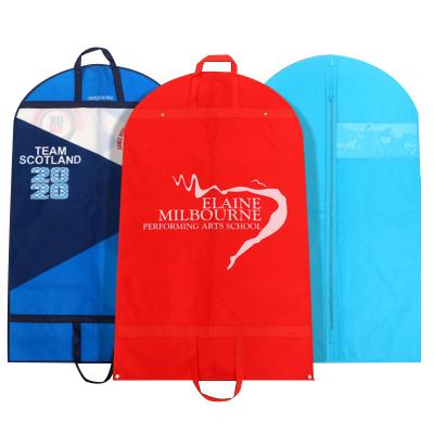 China BIODEGRADABLE dust-proof clothes for hiding clothes bag three-dimensional waterproof large-capacity clothing dust bag hanging non-woven storage bag for sale