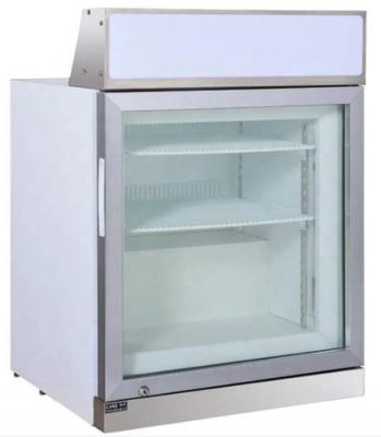 China Single-temperature lvke 68L upright tabletop copper small ice cream display freezer for sale