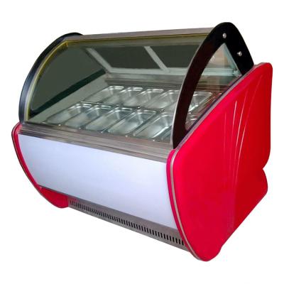 China Mini Good Quality Single-temperature Ice Cream Freezer Hard Ice Cream Gelato Showcase For Sale for sale