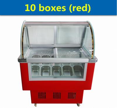 China Single-temperature italian ice cream display freezer/mini ice cream display case/small ice cream freezer for sale