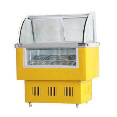 China Single-temperature 1.0BDQ 1year Warranty Ice Cream Display Glass Commercial Italian Fridge Freezer for sale