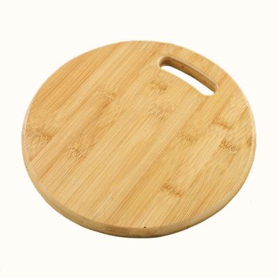 China Wholesale Custom Viable Logo Bamboo Wooden Chopping Strong Custom Cutting Board With Inside Handle for sale