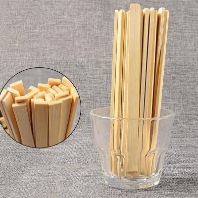 China Sustainable Custom Logo 100% Natural Bamboo Popsicle Ice Cream Sticks for sale