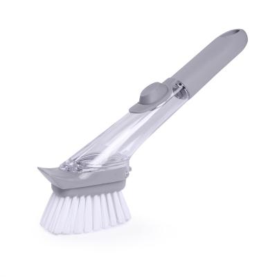 China Jehonn Sustainable Dish Pot Cleaning Brush Sponge Brush Hot Selling Automatic Liquid-adding Replaceable Head for sale