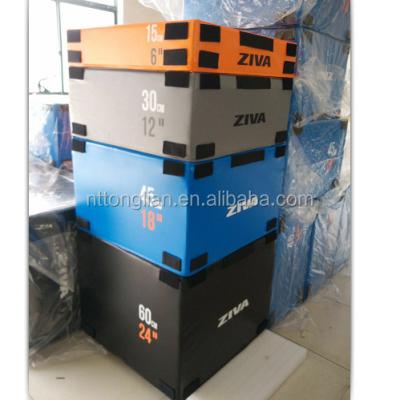 China Bodybuilding Fitness Gym Use Soft Foam Plyometric Box , Jumping Plyo Box for sale