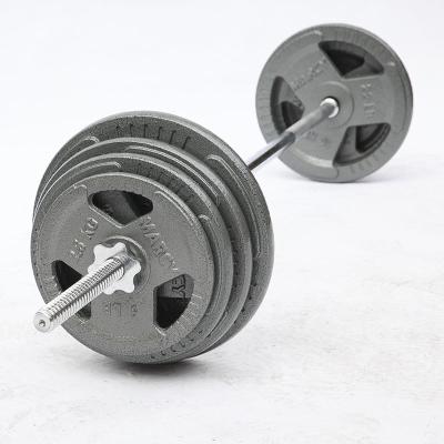 China Wights Equipment Gray Cast Iron Color Barbell Universal Weightlifting Plates for sale