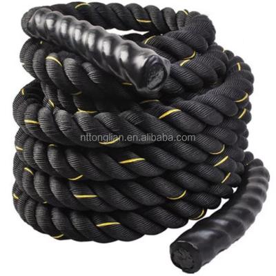 China Heavy Weighted High Quality Bodybuilding Battle Rope With Nylon Cover for sale